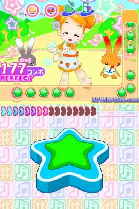 Rhythm de Cooking - Sweets Party e Youkoso (Japan) screen shot game playing